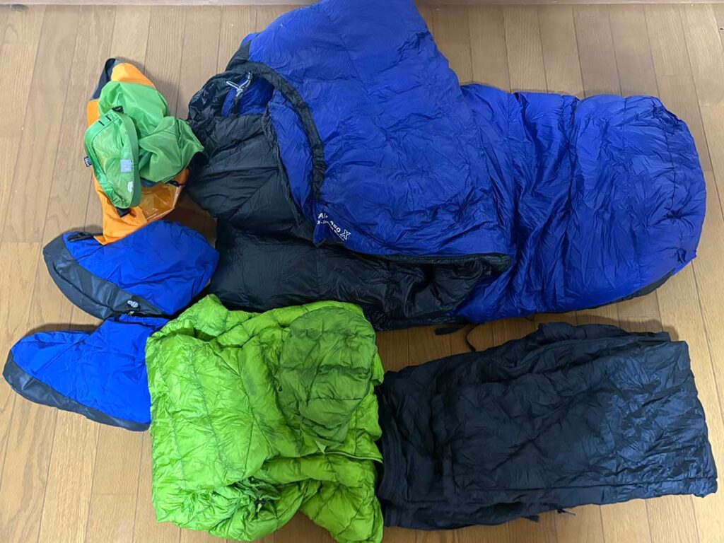 テント泊寝具一式